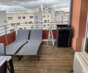 Appartements T2 luxe pour 5 Lyon 8 plein ciel : photos des chambres