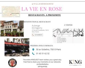 Appartements luxury Paris La Vie En Rose jacuzzi terrasse Parking : photos des chambres