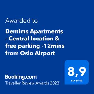 Demims Apartments Lillestrøm - Central location & Parking