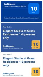 Elegant Studio at Grass Residences 1-5 persons only, Quezon City