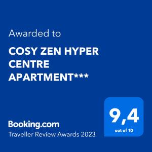 Appartements COSY ZEN HYPER CENTRE APARTMENT*** : photos des chambres