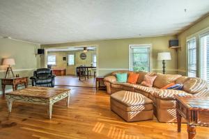 Walk to Beach: Maine Home w Hot Tub & Deck!