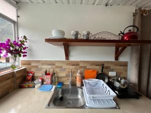 Tiny apartment in the city rooftop terrace