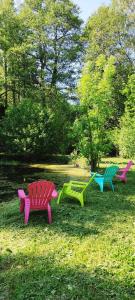 Maison 2 chambres avec vue sur étang avec bain finlandais