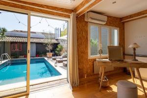 Maisons de vacances Oasis de Bordeaux Maritime avec Piscine - Tres jolie maison de ville en pierre avec piscine : photos des chambres