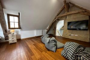 Villas Independent farmhouse in the park of the Chateau du Gue du Roi : photos des chambres