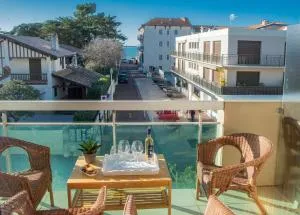 Pause Moulleau - terrasse et parking coeur Moulleau - 勒穆洛