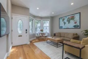 Sunny convenient home w/ private patio! Easy walk to everything! - Stoneham