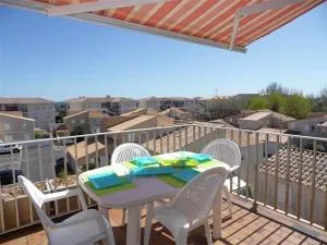 Appartement cosy 2 pièces cabine, terrasse, WIFI, parking privé, proche plage à Marseillan - FR-1-326-516 - 马瑟伊兰