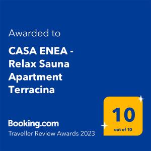 CASA ENEA TERRACINA - Relax Sauna Apartment