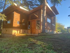 Cabaña madera y barro (bioconstrucción)