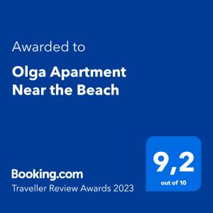 Olga Apartment Near the Beach