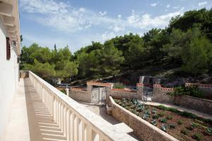 White house in the forest