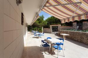 White house in the forest