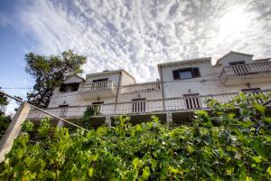 White house in the forest