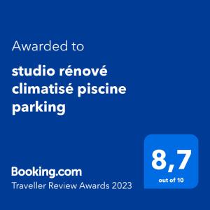 Appartements studio renove climatise piscine parking - Prix du Voyageur 2023 : photos des chambres