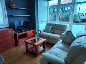 Apartamento con jardín