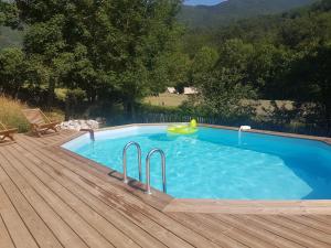 Maisons de vacances Chaleureuse maison de vacances avec piscine commune dans le Vercors dromois : photos des chambres