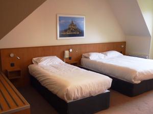 Triple Room (1 Double Bed + 1 Single Bed) room in Hôtel Vert
