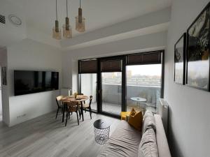 Miodowy Apartament w Hanza Tower -Sauna&Pool