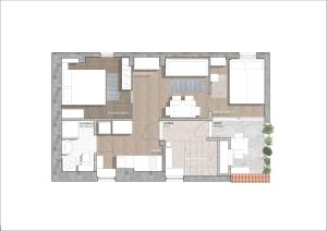 Two-Bedroom Apartment room in Apartment Taida