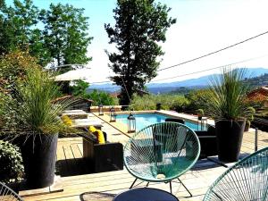 Maisons de vacances Magnificent cottage in Payzac with heated pool : photos des chambres