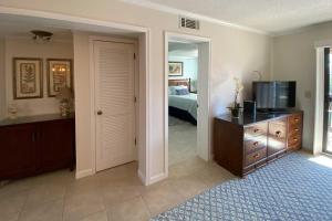 Balcony with Tennis Court View Hilton Head Condo