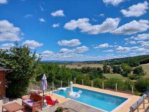 Maisons de vacances Maison avec vue exceptionnelle et piscine privative : photos des chambres