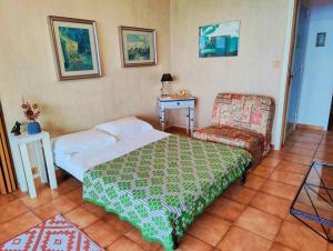 Appartements Large Studio overlooking Villefranche Bay - Parking : photos des chambres