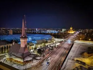 Panorama Apartament Plaza Tower - 萨图马雷