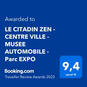 Appartements LE CITADIN ZEN - CENTRE VILLE - MUSEE AUTOMOBILE - Parc EXPO : photos des chambres