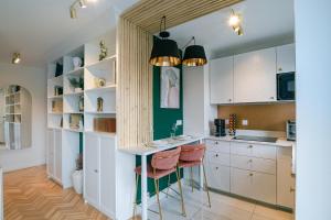 Appartements The Green Home - Quiet and Fully Equipped High-End Studio with parking : photos des chambres