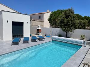 Villas Villa neuve 5 Etoiles avec piscine chauffee, a 900m des plages : photos des chambres