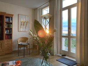 Villa Seeblick Warnemünde - Fewo mit Meerblick und Balkon direkt am Strand für 2-4 Pers