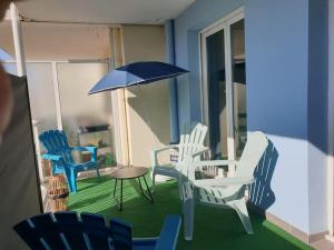 Appartements Cosy Opal - 6 pers - Grande Terrasse 15 m2 ! - parking gratuit dans la rue - WIFI haut debit : photos des chambres