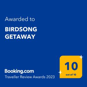 BIRDSONG GETAWAY