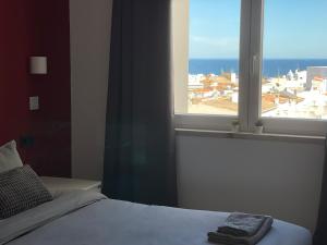 Apartment with a city and ocean view