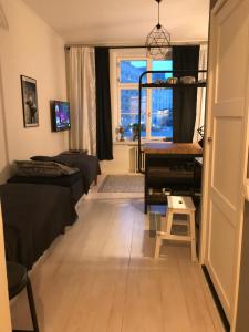 Rustic black and white studio