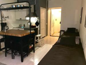 Rustic black and white studio