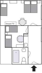 Two-Bedroom Apartment room in Rezidence Davids Apartments