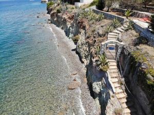 Lady of Hydra Villa, sea front view, private beach