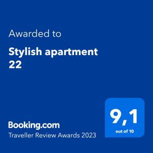 Stylish apartment 22