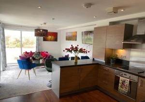 Contemporary, Cosy & Homely 2 Bed Apartment with High-Speed WIFI, Terrace & Free Parking overlooking Stourbridge Common Park & Coldhams Brook