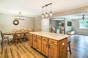 Cabin with Dock and Porch Across from Balsam Lake