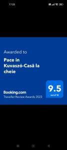 Pace in Kuvaszó-Casă la cheie