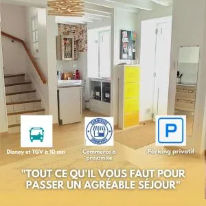 L'essentiel, proche de Disneyland Paris 2 chambres et 2 SDB - 谢西