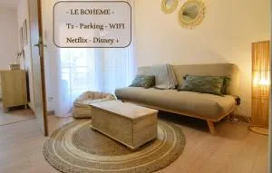 [Le Bohème] T2-Wifi-Calme-Parking - Viger