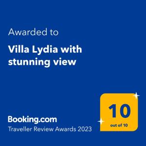 Villa Lydia with stunning view, by Red Windmill Villas