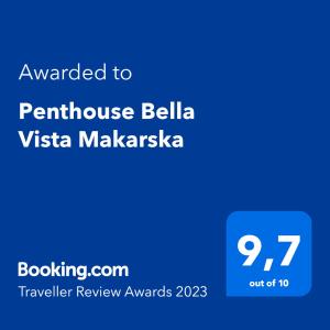 Penthouse Bella Vista Makarska