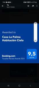 Casa La Palma Habitación Cielo